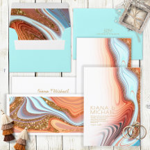 Abstract Glitter Strata Wedding Southwestern