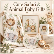 Cute Safari & Animal Baby Gifts