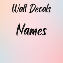 Names Wall Decals