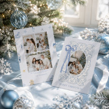 Elegant Blue Christmas Holiday Collection