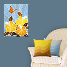 Blue and Yellow Wall and Home Decor