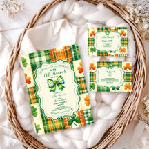 Bow Lucky Little Shamrock Baby Shower