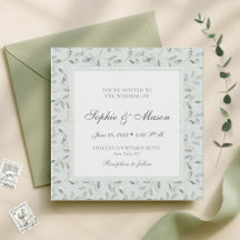 Sage Green Olive Leaves Wedding Collection