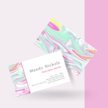 Teal and Pink Marble Pattern Collection