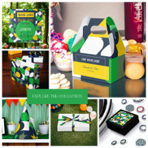 Green Bauhaus Geometric Party Supplies