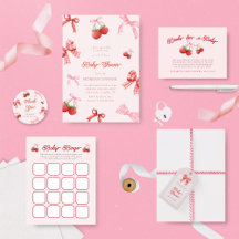 Berry Sweet Coquette Trendy Baby Shower