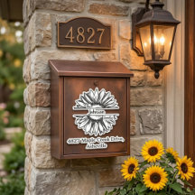 Family Name & Address Mailbox Personalized Sticker