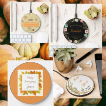 Orange Fall Autumn Thanksgiving Gifts 