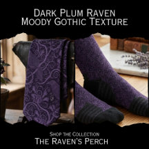 Dark Plum Raven - Moody Gothic Texture