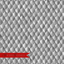 Dragon Scale Armor Silver Monogram