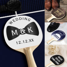Wedding Ping Pong Paddles