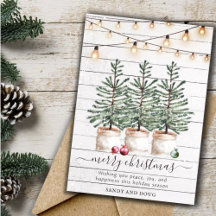 Rustic Christmas Trees Holiday Collection