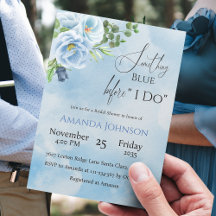 Something Blue Floral Bridal Shower