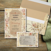 Vintage Autumn Rose Wedding Suite