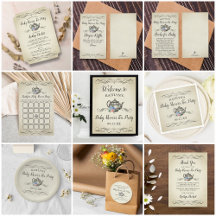 Elegant Vintage Tea Party   Baby Shower Collection