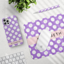 Purple Polka Dots - Home Decor Collection