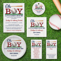 Baseball Boys Baby Shower Collection