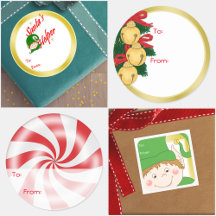 Christmas Sticky Gift Tags
