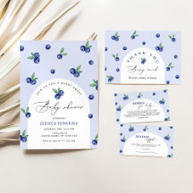 Blueberry berry sweet baby shower