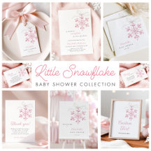 Little Snowflake Minimal Baby Shower