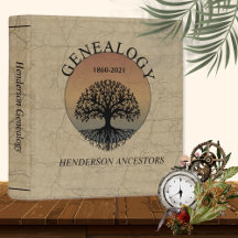 Personalized Family Tree Genealogy Binders