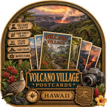 Volcano Village Hawaii Postcards/Gifts