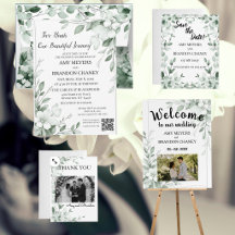 Eucalyptus Greenery Two Hearts Wedding Suite