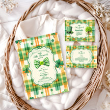 Green Lucky Little Shamrock Baby Shower