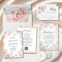 Elegant Pink Roses Wedding Suite