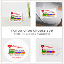 I Choo Choose You Kids Classroom Valentines