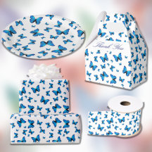 Blue Butterflies Party Supplies