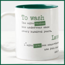 Bilingual mugs English/French