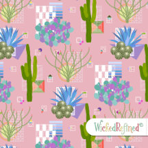 Mid Century Modern Desert Landscape l Any Color