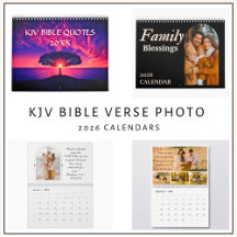 KJV Bible Verse Photo Calendars 2026