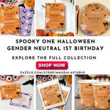 Spooky One Halloween Gender Neutral 1st Birthday