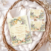 Whimsical Butterfly Bow Baby Shower