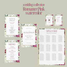 Timeless Romance Pink floral Wedding