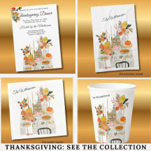 CHARMING PUMPKIN FLORAL THANKSGIVING DINNER