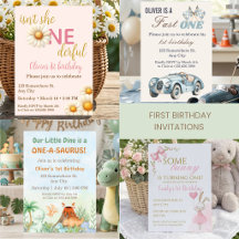First Birthday Invitations