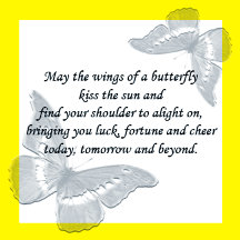 Irish Blessing: Wings of a Butterfly