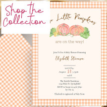 Two Little Pumpkins Twins Baby Shower 