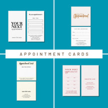 Simple Appointment Cards 