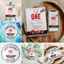 Vintage Race Car 1st Birthday Party (Fast One)