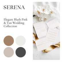 Serena • Blush Pink & Tan Desert Chic Wedding