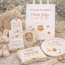 First Trip Around the Sun Boho Photo Personalize
