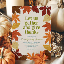 Falling Leaves Thanksgiving