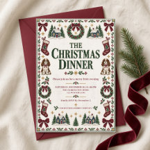 Needlepoint Christmas Dogs & Burgundy Bows