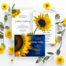 Floral Birthday Party Invitations