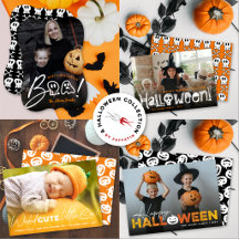 HALLOWEEN PHOTO CARD / SPOOKY / PIRATE THEME PARTY