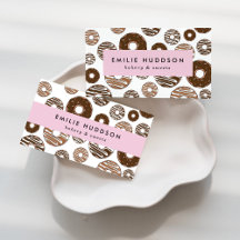 Chocolate Donuts Business Cards Collection